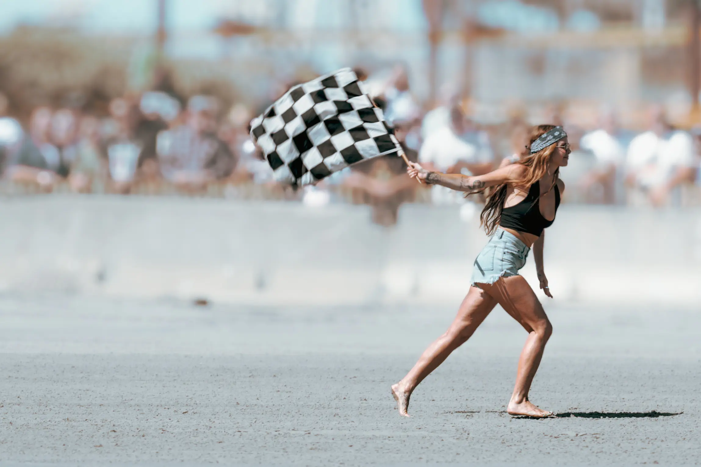 The Flag Girls by Gil Stunner