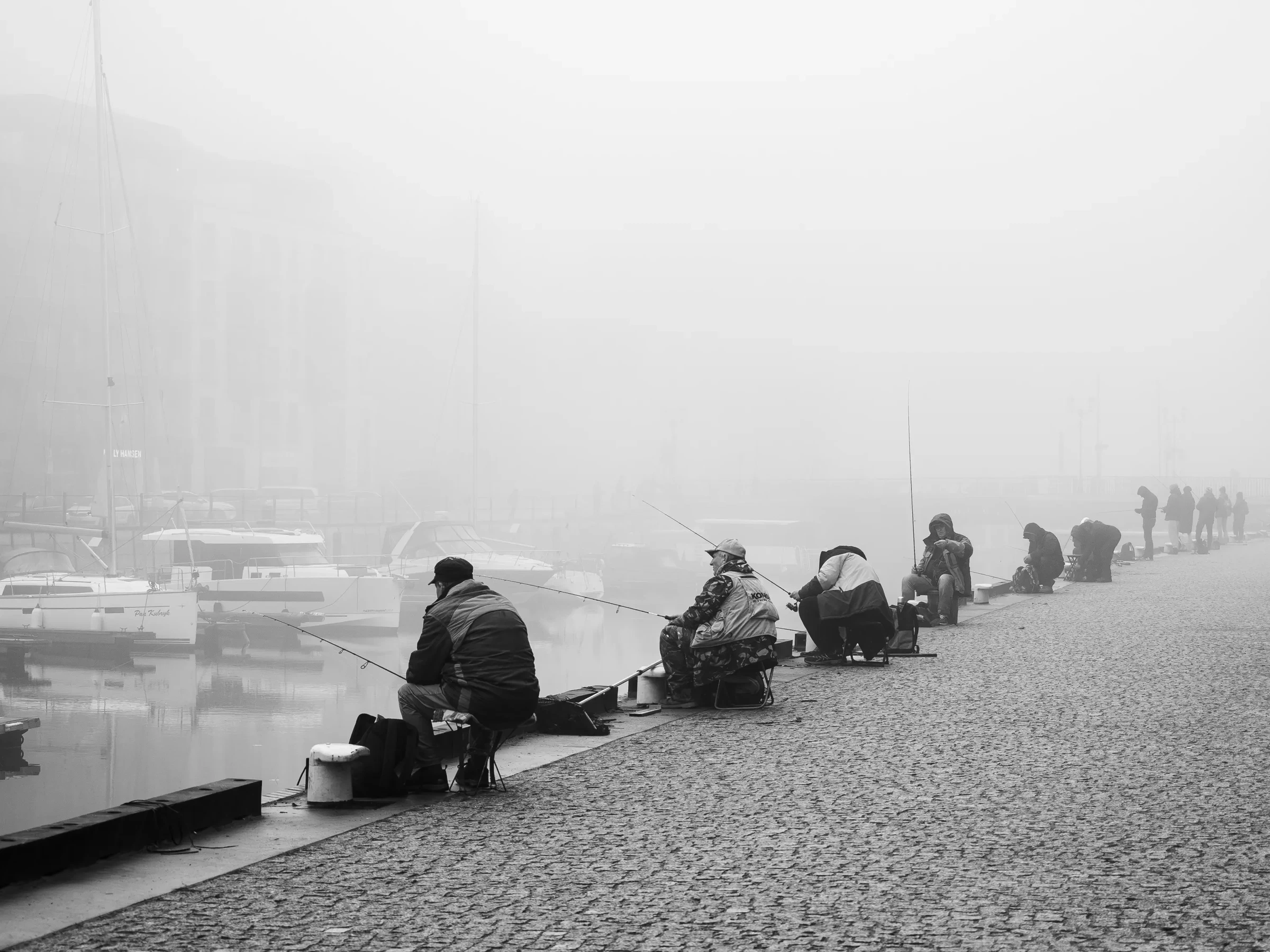 Misty morning in the city by Sylwia Sieradzka