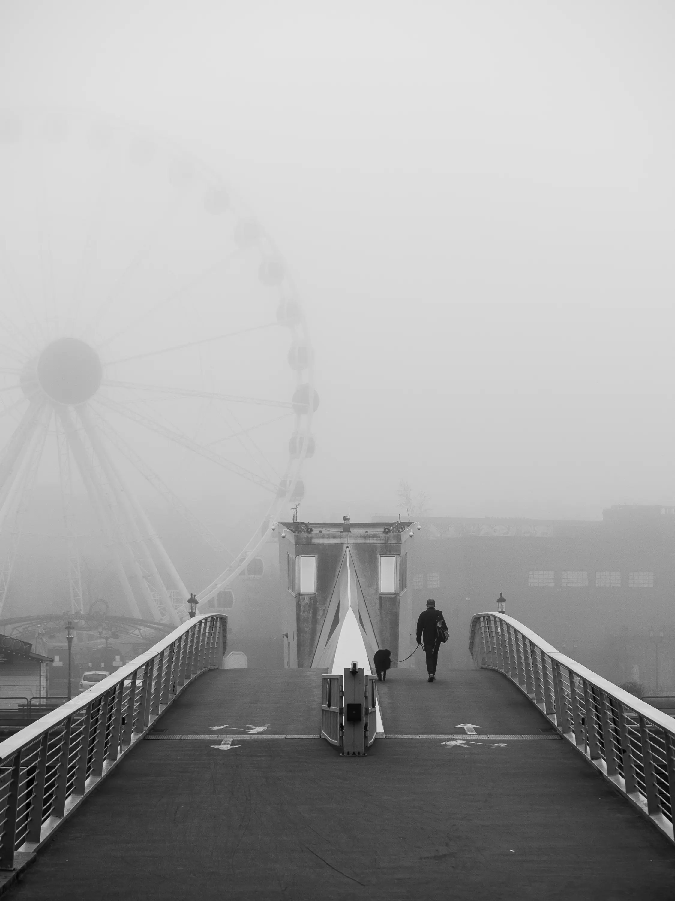 Misty morning in the city by Sylwia Sieradzka