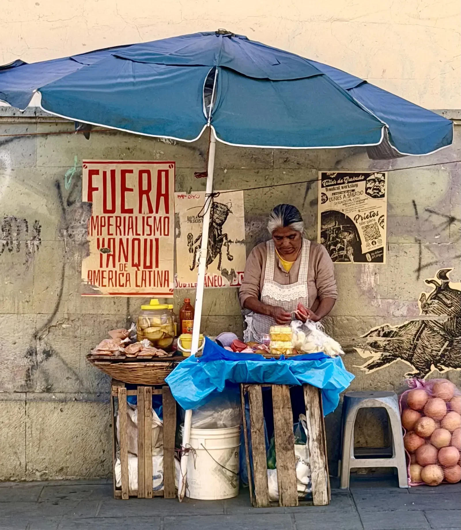 Oaxaca vendor by Jonathan Craven