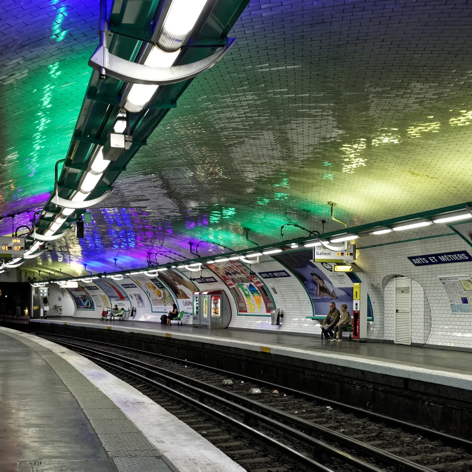 Metro Station ARTS ET METIERS by Helmut Lochbuehler